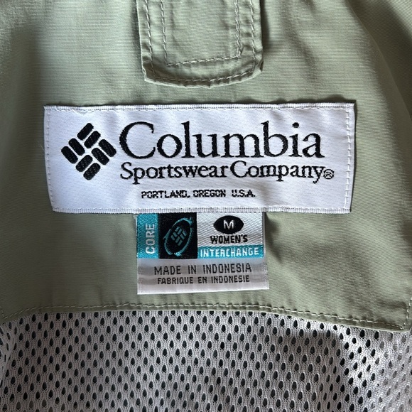 Columbia Women's Core Interchange Jacket in Green Size Medium EUC - Picture 5 of 7